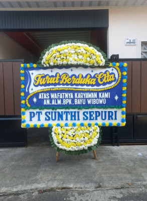 Papan Bunga Duka di Pollung